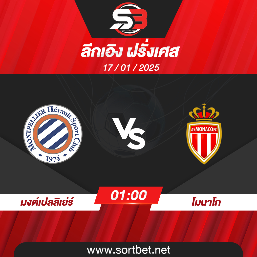 วิเคราะห์บอล มงต์เปลลิเย่ร์ พบ โมนาโก