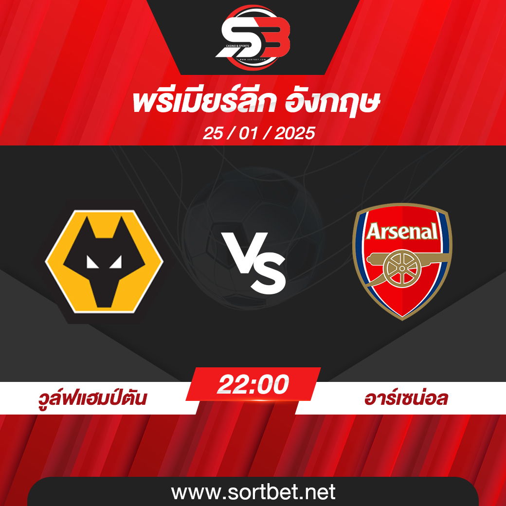 วิเคราะห์บอล วูล์ฟแฮมป์ตัน พบ อาร์เซน่อล