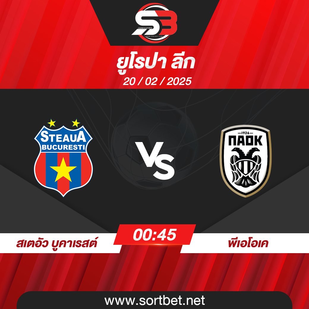 วิเคราะห์บอล สเตอัว บูคาเรสต์ พบ พีเอโอเค